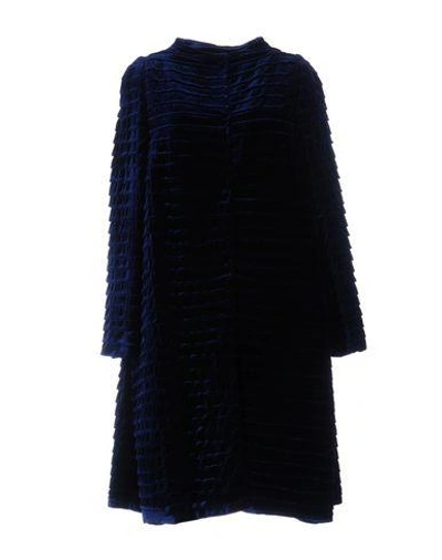 Giorgio Armani Coats In Dark Blue