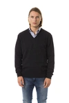 UOMINITALIANI UOMINITALIANI GRAY WOOL MEN'S SWEATER