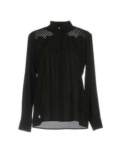Philipp Plein Solid Colour Shirts & Blouses In Black