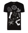 VIVIENNE WESTWOOD Black Classic T-Shirt Logo Mix,474200