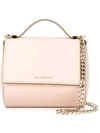 Givenchy Pandora Mini Textured-leather Shoulder Bag In Pink & Purple