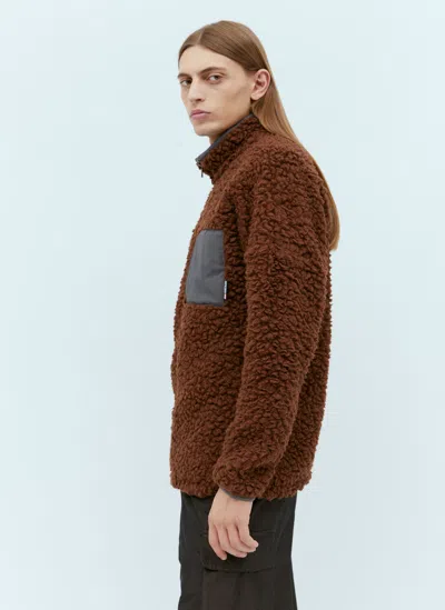 66°north Varmahlid Shearling Fleece Jacket In Brown