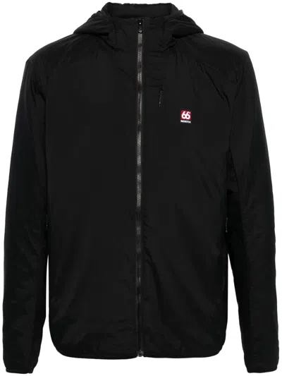 66 North Hengill Hooded Insulated Jacket In Black