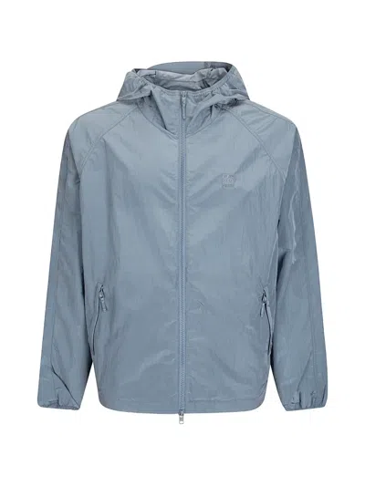 66 North Kjalarnes Hooded Windbreaker In Blue