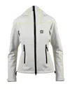 66 North Light Grey Polyester Technical Coat In Gray