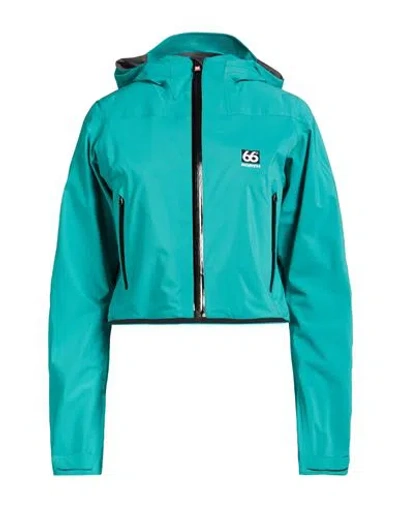 66 North 66° North Woman Jacket Emerald Green Size L Nylon, Polyester