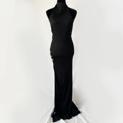 Pre-owned Balmain Black Long Dress In Default Title