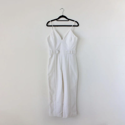 Pre-owned Cushnie Et Ochs White Strappy Jumpsuit In Default Title