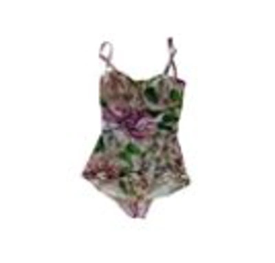 Pre-owned Dolce & Gabbana Floral Print One Piece Bathing Suit In Default Title