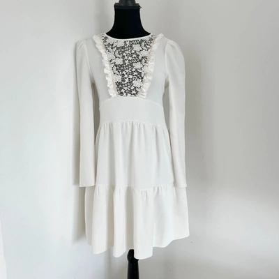 Pre-owned See By Chloé See By Chloe White Dress With Embroidered Detail In Default Title