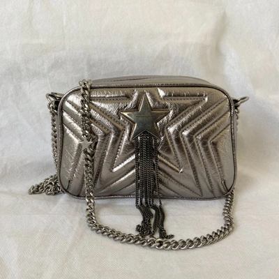 Pre-owned Stella Mccartney Vegan Leather Star Applique Quilted Metallic Bag In Default Title