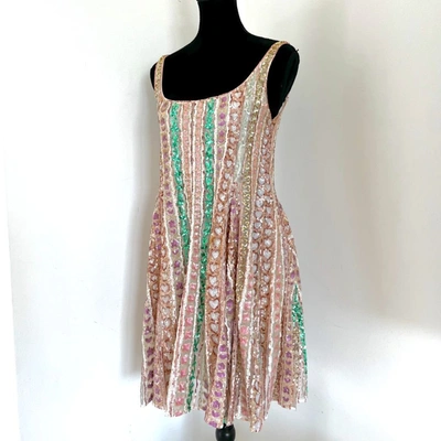 Pre-owned Valentino Sequin Sleeveless Mini Dress In Default Title