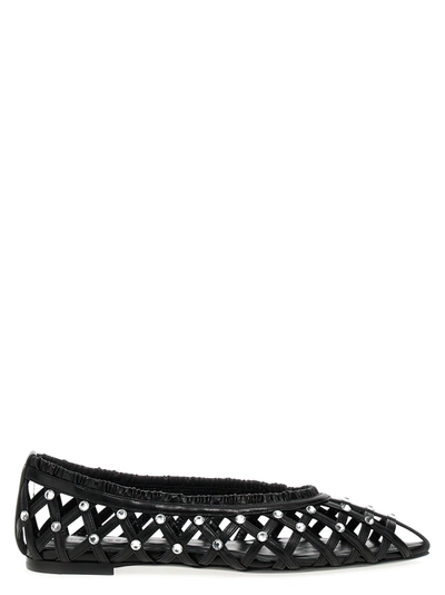 Nensi Dojaka Sequin Nappa Ballet Flats In Black