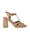 GUGLIELMO ROTTA GUGLIELMO ROTTA  JERSEY BEIGE HEELED SANDAL