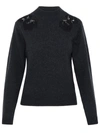 SEE BY CHLOÉ SEE BY CHLOÉ WOOL BLEND GREY SWEATER