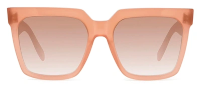 Celine Cl 4055 In 72f Square Sunglasses In Brown