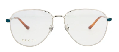 Gucci Gg0577oa 004 Aviator Eyeglasses Mx In Clear