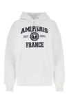 Ami Alexandre Mattiussi Logo-print Drawstring Hoodie In 100