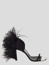 AREA X SERGIO ROSSI AREA X SERGIO ROSSI FEATHER EMBELLISHED HIGH HEELS