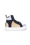 N°21 HIGH-TOP SNEAKERS WITH GLITTER