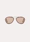 Totême The Aviators Sunglasses Light Havana In Gold-light Havana