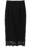 DOLCE & GABBANA DOLCE & GABBANA MIDI LACE PENCIL SKIRT