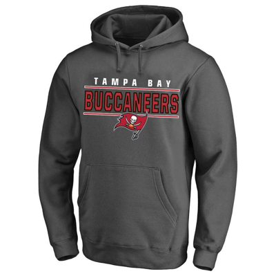 Profile Men's Charcoal Tampa Bay Buccaneers Big And Tall Logo Pullover Hoodie