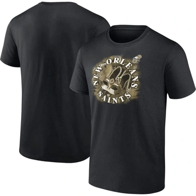 Fanatics Branded Heathered Charcoal New Orleans Saints Sporting Chance Tri-blend T-shirt