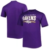 Men's Baltimore Ravens Fanatics Branded Purple Big & Tall Speed & Agility  T-Shirt