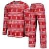 Concepts Sport Men's  Cardinal Stanford Cardinal Swivel Long Sleeve T-shirt And Pants Sleep Set In Cardinal