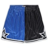 MITCHELL & NESS MITCHELL & NESS BLUE/BLACK ORLANDO MAGIC BIG & TALL HARDWOOD CLASSICS SPLIT SWINGMAN SHORTS