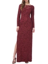 JS COLLECTIONS WOMENS EMBROIDERED FORMAL EVENING DRESS