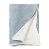 Pom Pom At Home Humboldt Cotton-linen Throw Blanket In Blue