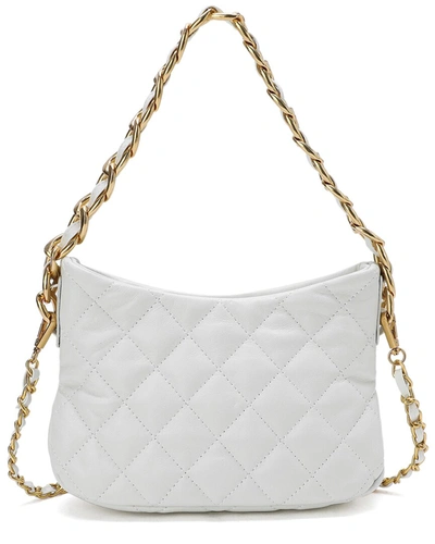 Tiffany & Fred Soft Smooth Leather Shoulder Bag In White
