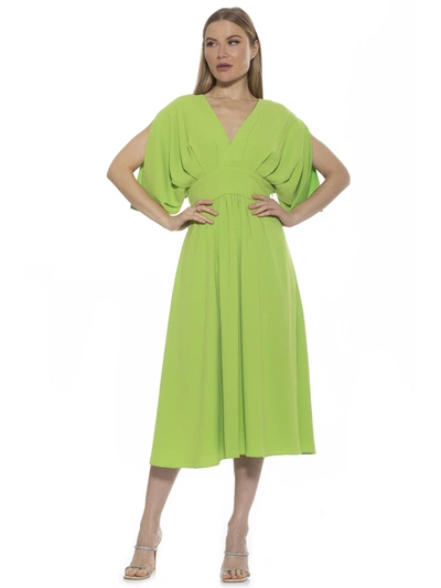 Alexia Admor August Spilt Sleeves Dress In Green