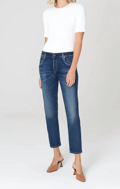 Citizens Of Humanity Emerson Straight Slim-fit Mid-rise Boyfriend Jeans In Blue Ridge