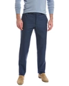 Zanella Parker Plaid Flat Front Wool Pants In Blue