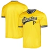 STITCHES STITCHES GOLD PITTSBURGH PIRATES COOPERSTOWN COLLECTION TEAM JERSEY