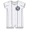 Outerstuff Newborn And Infant Boys And Girls White New York Yankees Ball Hitter Romper In White