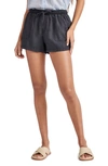 Splendid 2-pocket Linen-blend Short In Lead
