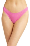 On Gossamer Hip-g Mesh Thong In Striking Purple