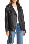 Michael Kors Oversize Moto Jacket In Black