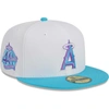 NEW ERA NEW ERA WHITE LOS ANGELES ANGELS  VICE 59FIFTY FITTED HAT