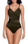 MIRACLESUIT NETWORK MYSTIQUE UNDERWIRE ONE-PIECE SWIMSUIT