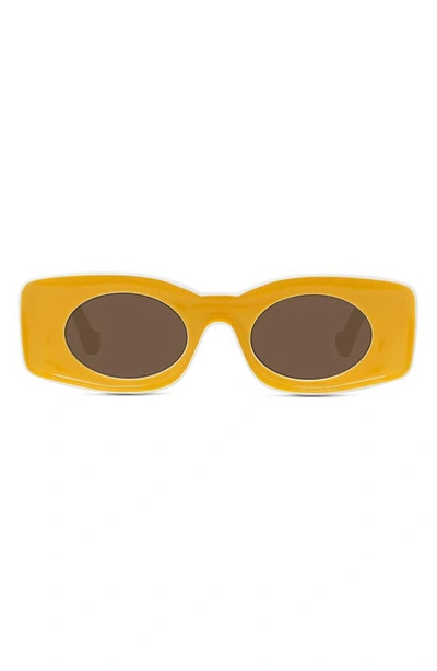 Loewe Oval Injection Plastic Sunglasses In Brown