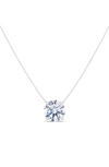 HAUTECARAT ROUND BRILLIANT LAB CREATED DIAMOND PENDANT NECKLACE