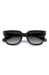 POLAROID 54MM POLARIZED RECTANGULAR SUNGLASSES