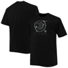 Profile Men's Black Brooklyn Nets Big And Tall Pop T-shirt In Black