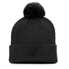 FANATICS FANATICS BRANDED BLACK PITTSBURGH PENGUINS AUTHENTIC PRO ROAD CUFFED KNIT HAT WITH POM