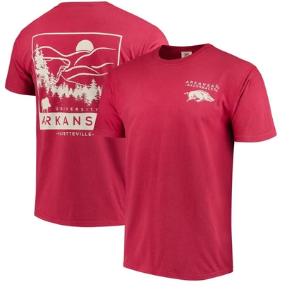 Image One Cardinal Arkansas Razorbacks Comfort Colors Local T-shirt
